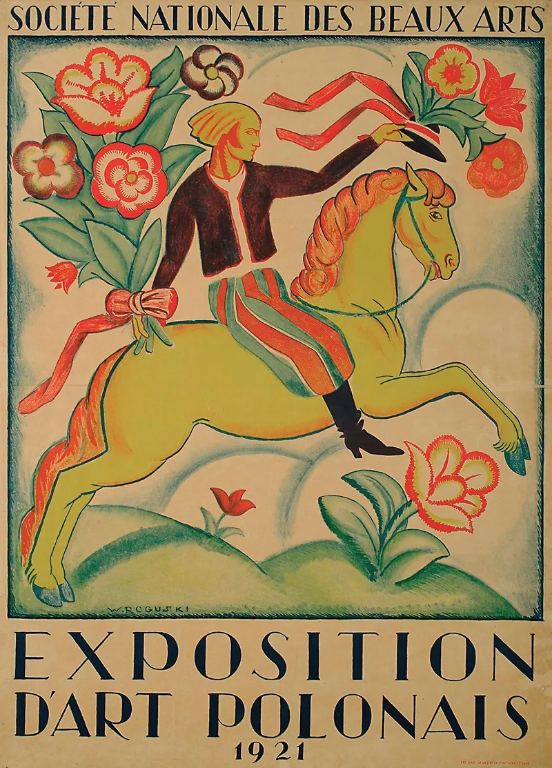 Societe Nationale Des Beaux Arts Exposition Dart Polonais Wall Art by Władysław Roguski - High-Resolution Digital Print
