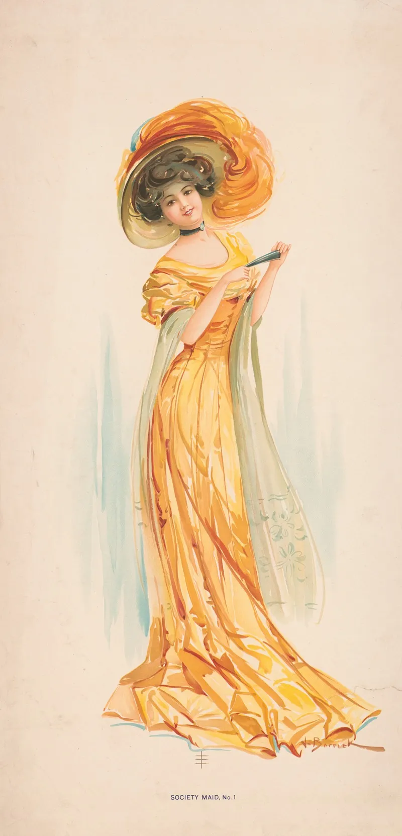 Society Maid No 1 2 Wall Art by J. Barrick - High-Resolution Digital Print