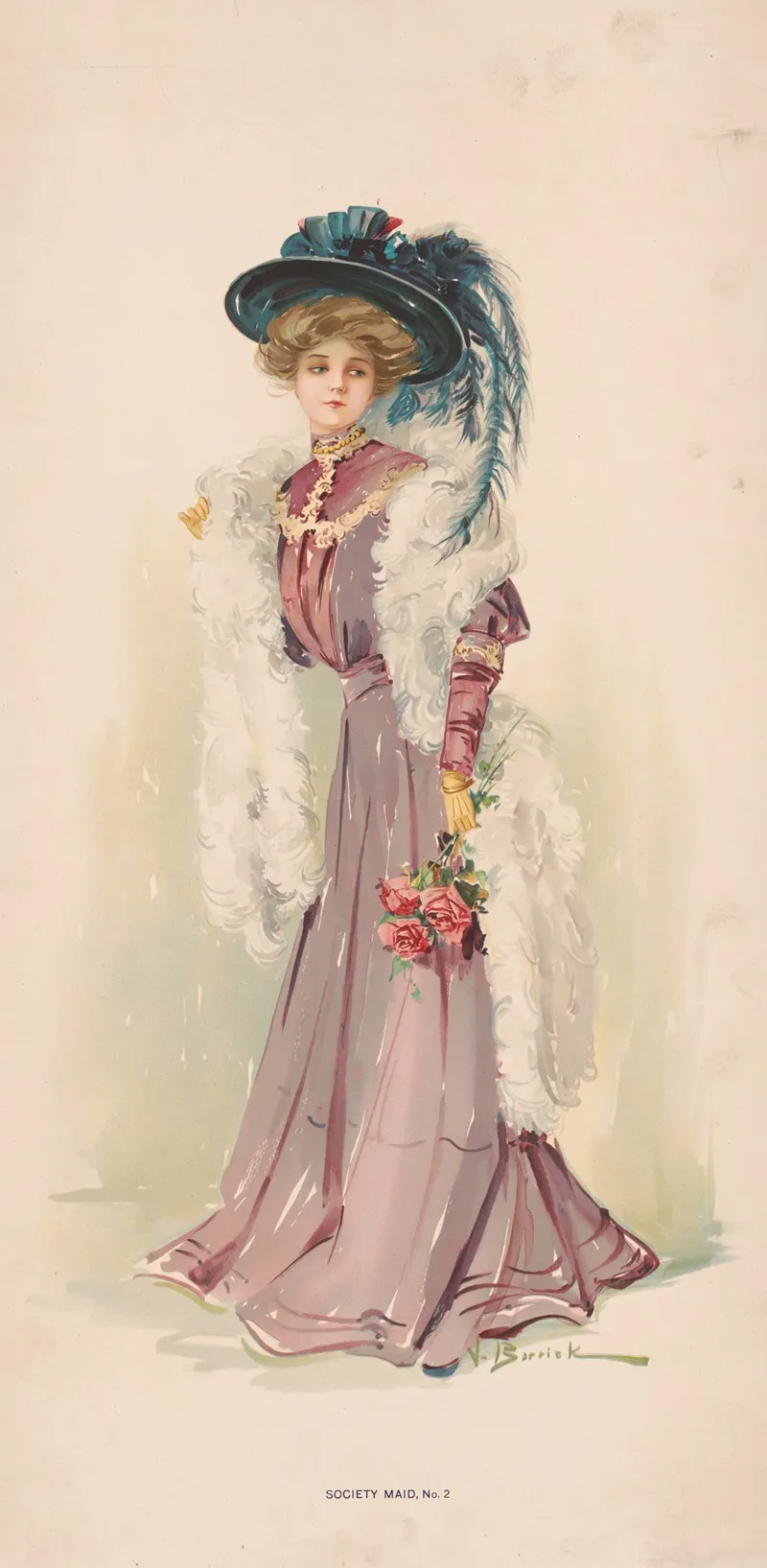Society Maid No 2 2 Wall Art by J. Barrick - High-Resolution Digital Print