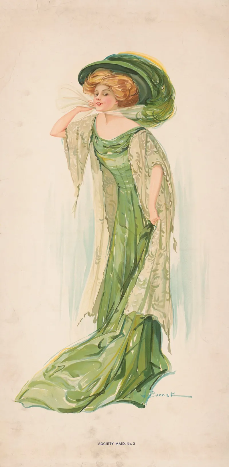 Society Maid No 3 2 Wall Art by J. Barrick - High-Resolution Digital Print
