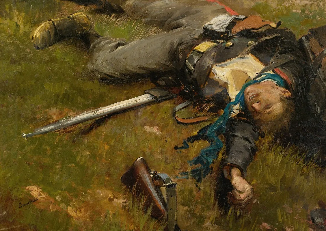 Soldat Mobile Tue Wall Art by Jean-Baptiste Édouard Detaille - High-Resolution Digital Print