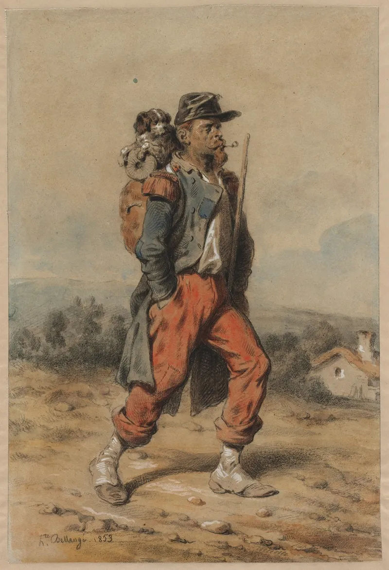 Soldier With Dog