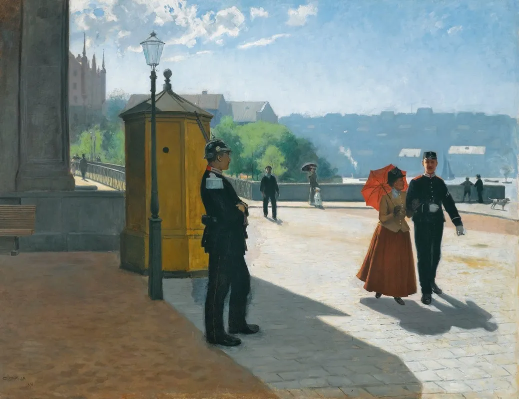 Soldiers Outside The Nationalmuseum Stockholm