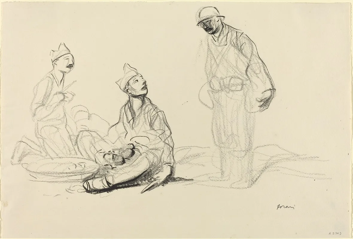Soldiers Preparing A Meal