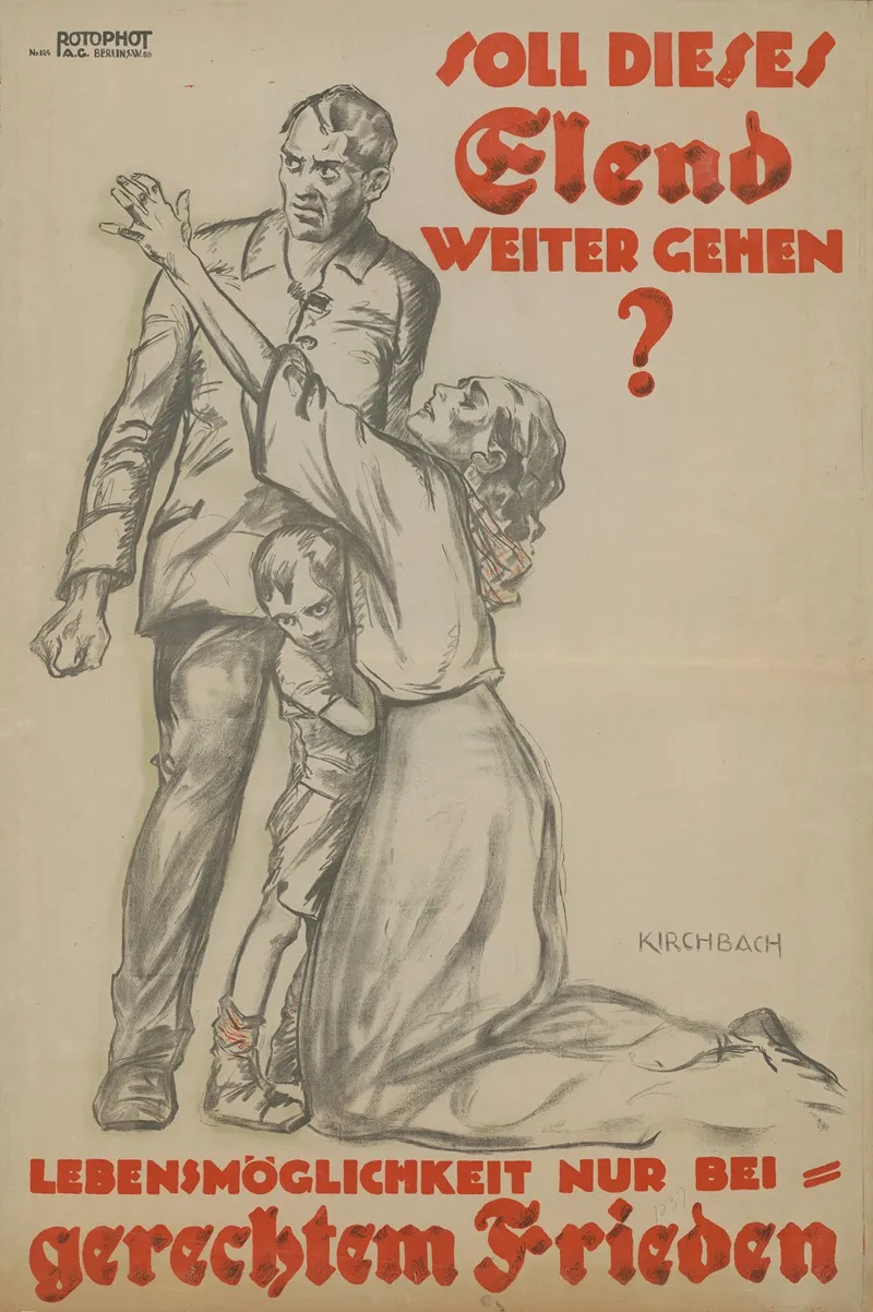 Soll Dieses Elend Weiter Gehen Wall Art by Fritz Gottfried Kirchbach - High-Resolution Digital Print