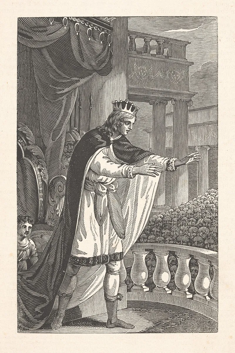 Solomon Blessing The Congregation Of Israel