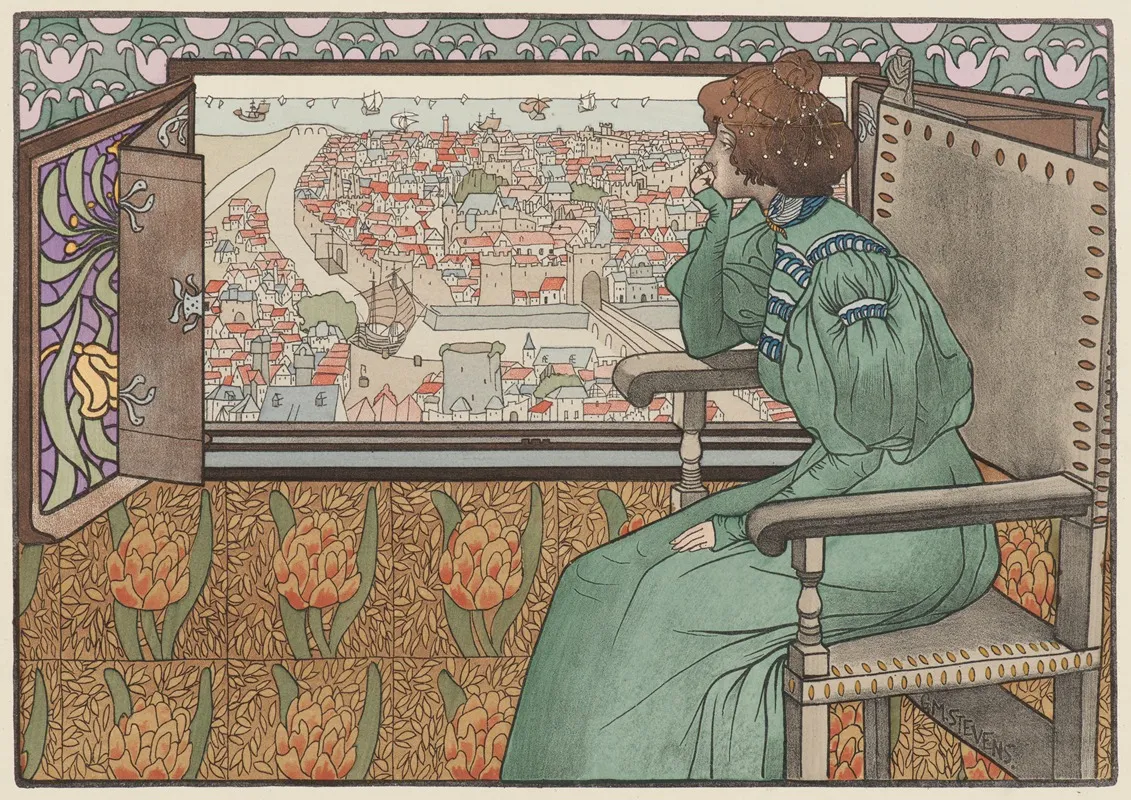 Solveig Wall Art by Gustave-Max Stevens - High-Resolution Digital Print