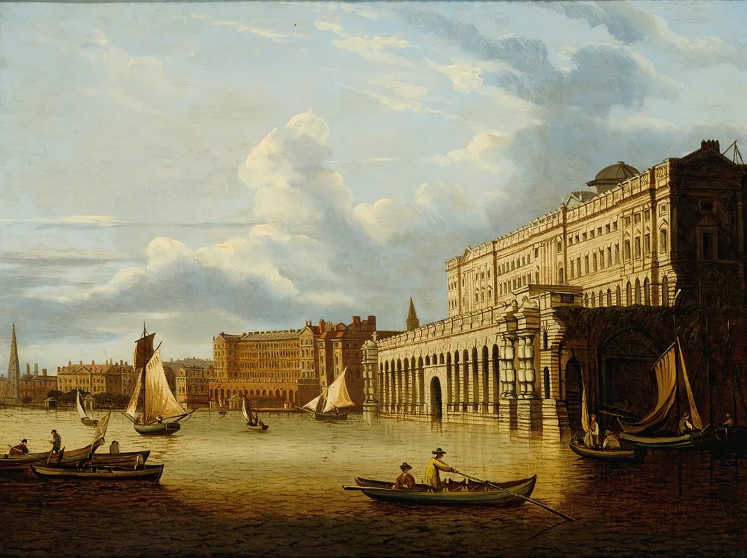 Somerset House Wall Art by Follower Of Sir John Dean Paul - High-Resolution Digital Print