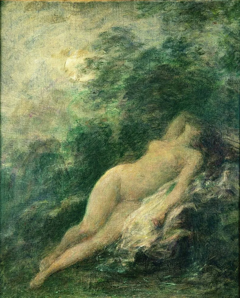 Sommeil De Diane La Nuit Wall Art by Henri Fantin-Latour - High-Resolution Digital Print