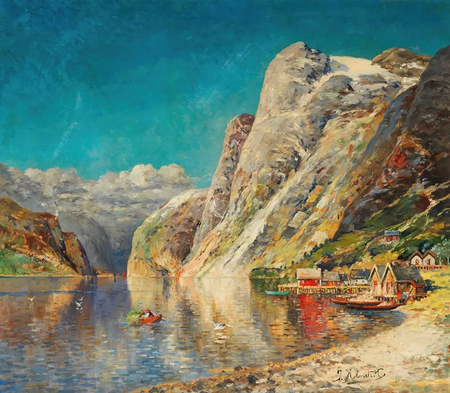 Sommer Am Norwegischen Fjord