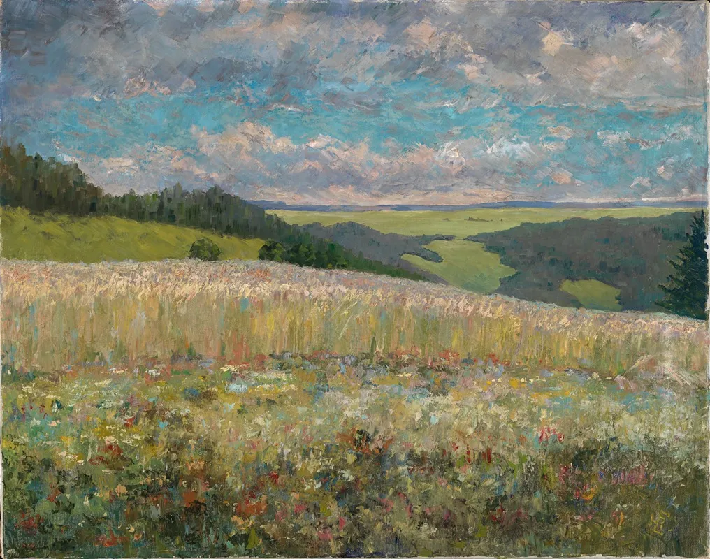 Sommerlandschaft Bei Lauterbach In Oberhessen Wall Art by Robert Engelhorn - High-Resolution Digital Print