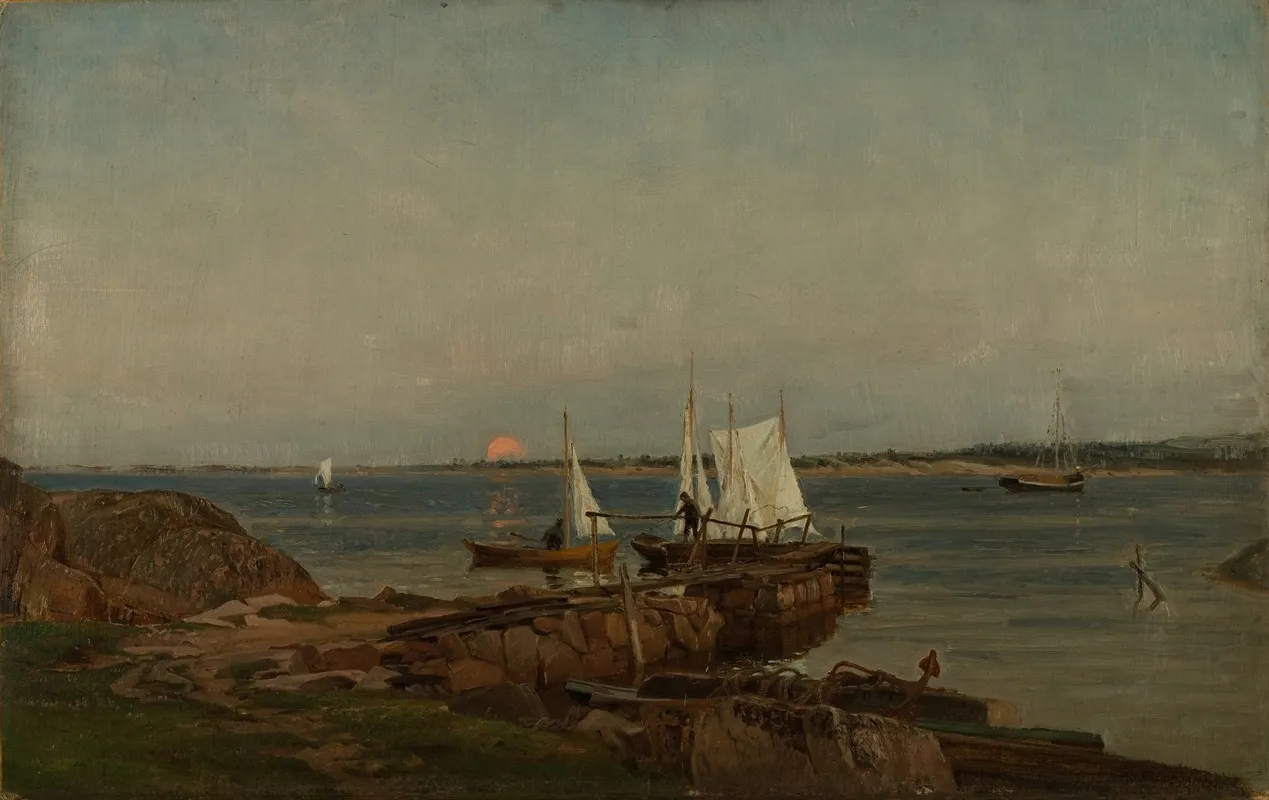 Sommernatt Hvaler Wall Art by Amaldus Nielsen - High-Resolution Digital Print