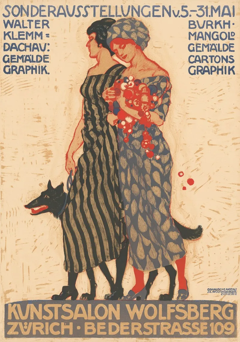 Sonderausstellungen Von Walter Klemm Und Burkhard Mangold Im Kunstsalon Wolfsberg Wall Art by Burkhard Mangold - High-Resolution Digital Print