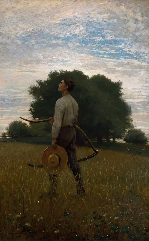 Song Of The Lark Wall Art by Winslow Homer - High-Resolution Digital Print