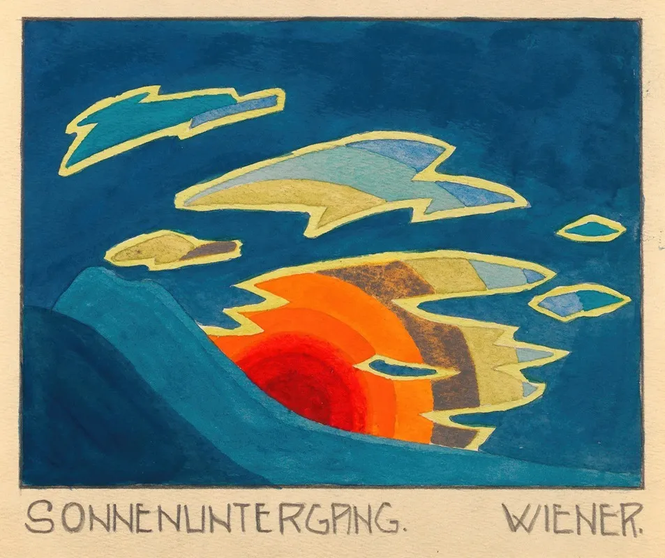 Sonnenuntergang 4 Wall Art by Karl Wiener - High-Resolution Digital Print