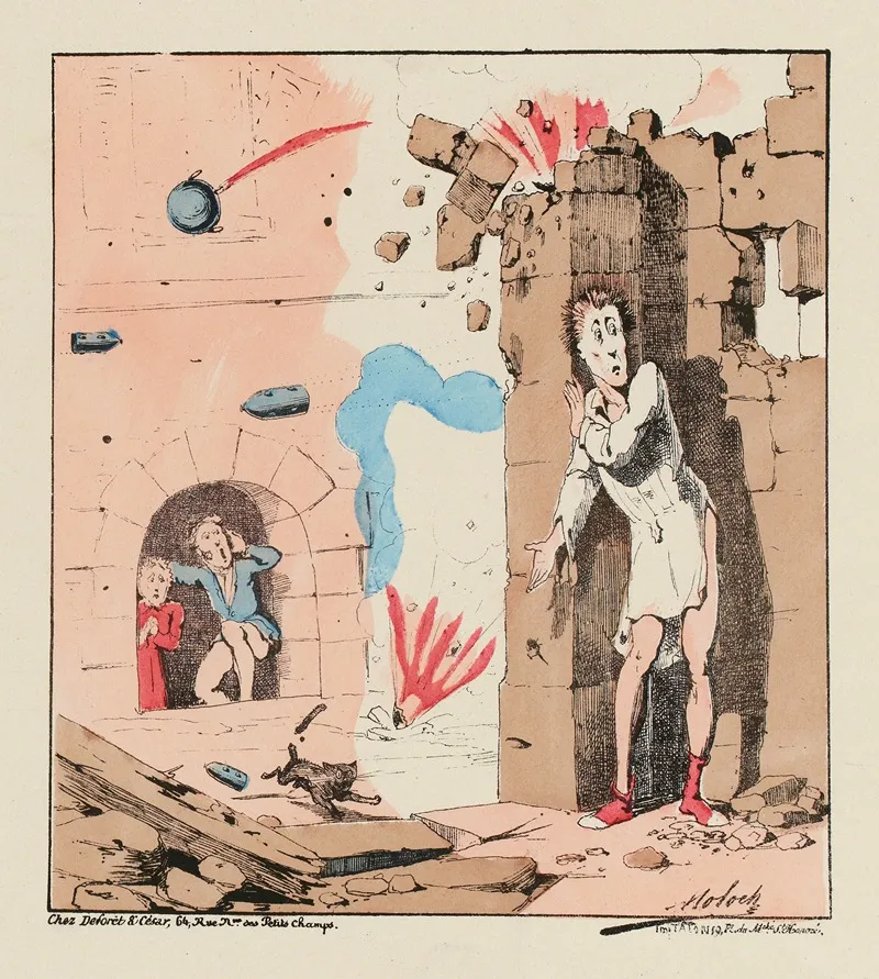 Sont Ils Cocasses De Mcrier Comme Ca Tout Le Temps De Venir Les Trouver Jvoudrais Les Voir A Ma Place Wall Art by Moloch (Alphonse Hector Colomb) - High-Resolution Digital Print