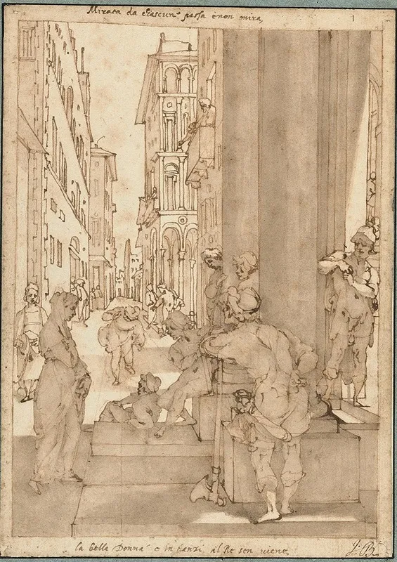 Sophronia Enters The Palace Of Aladin Wall Art by Andrea Boscoli - High-Resolution Digital Print