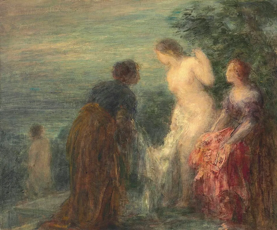 Sortie De Bain 2 Wall Art by Henri Fantin-Latour - High-Resolution Digital Print