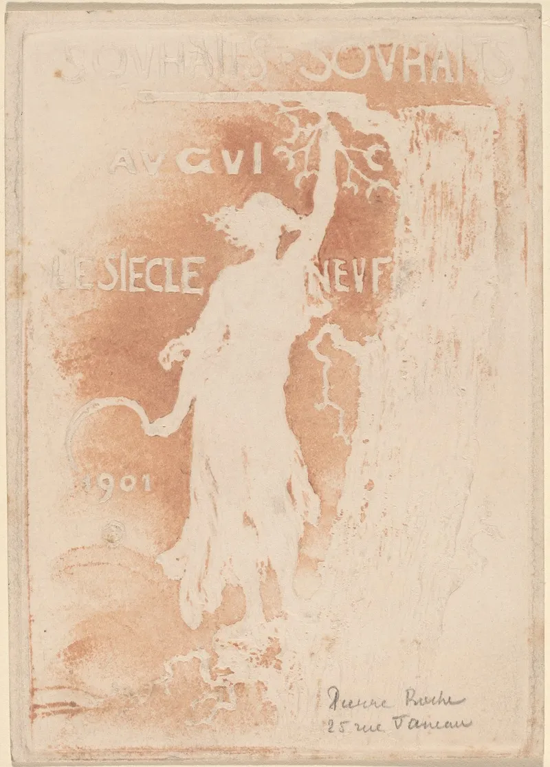 Souhaits Souhaits Au Gui Le Siecle Neuf Best Wishes For The New Century