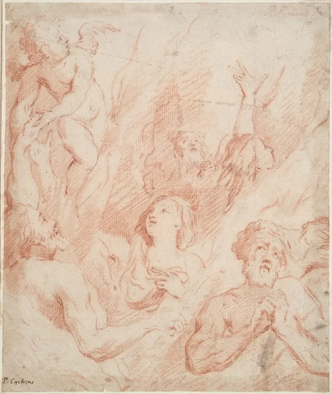Souls In Purgatory Wall Art by Jan Pieter Ykens - High-Resolution Digital Print