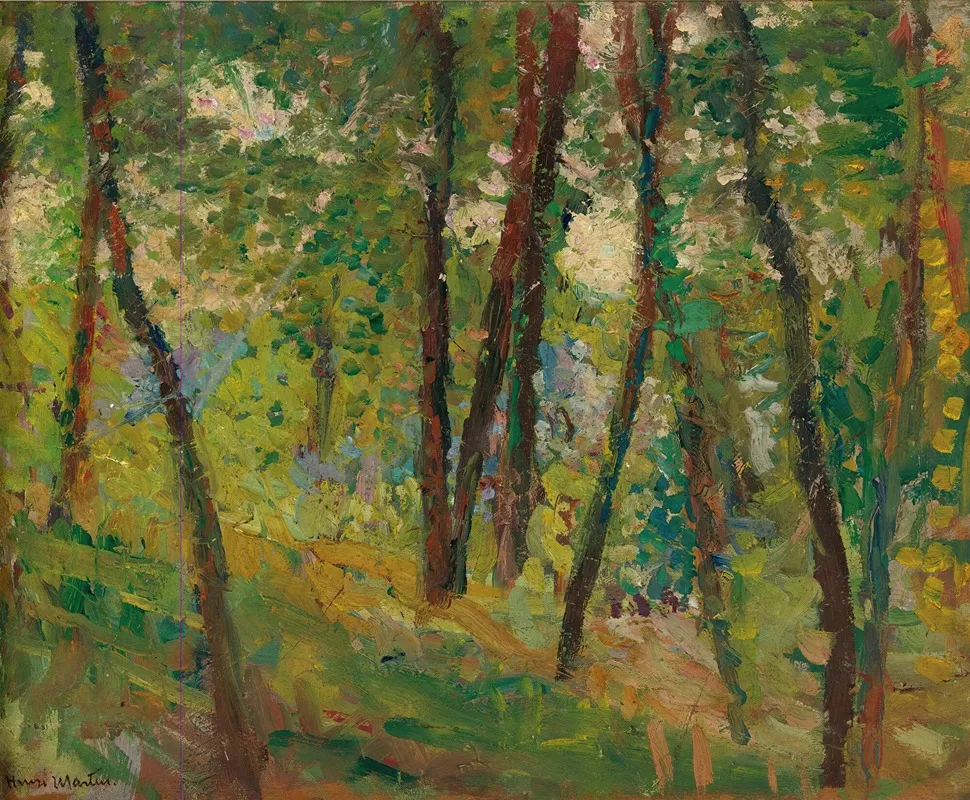 Sous Bois Wall Art by Henri Martin - High-Resolution Digital Print