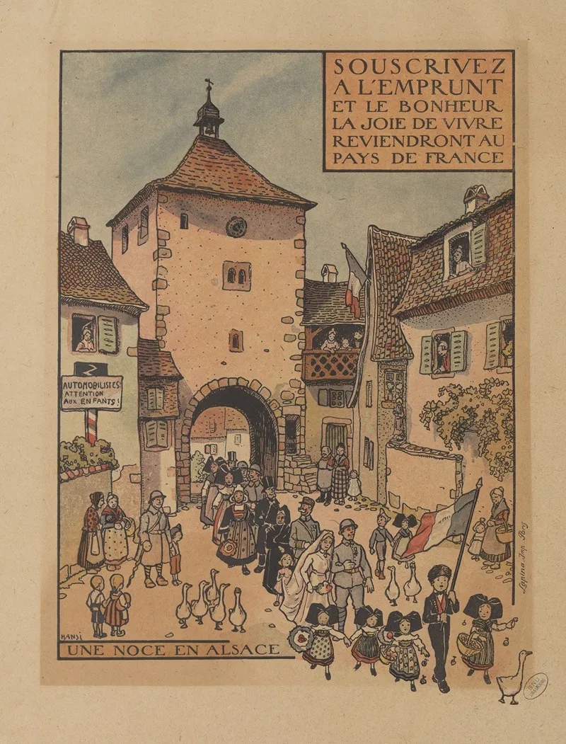 Souscrivez A Lemprunt Et Le Bonheur La Joie De Vivre Reviendront Au Pays De France Wall Art by Hansi - High-Resolution Digital Print