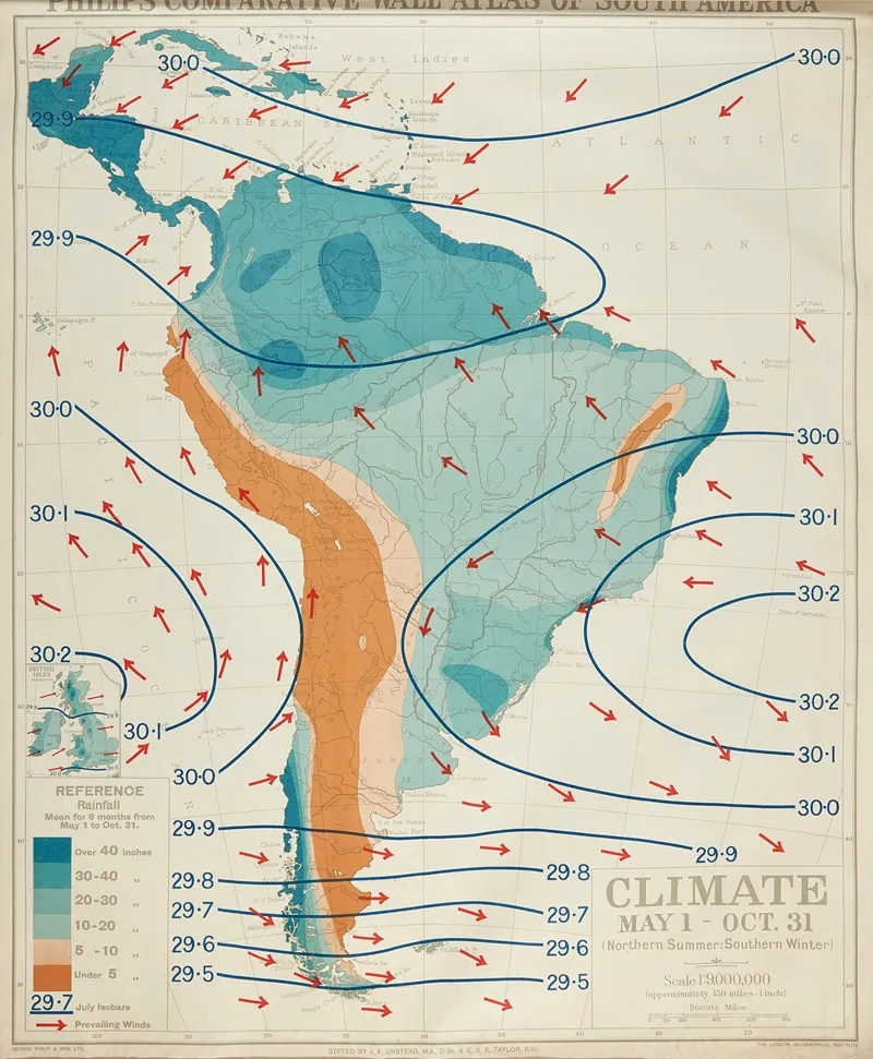 South America Climate May 1 Oct 30 Northern Summer Southern Winter
