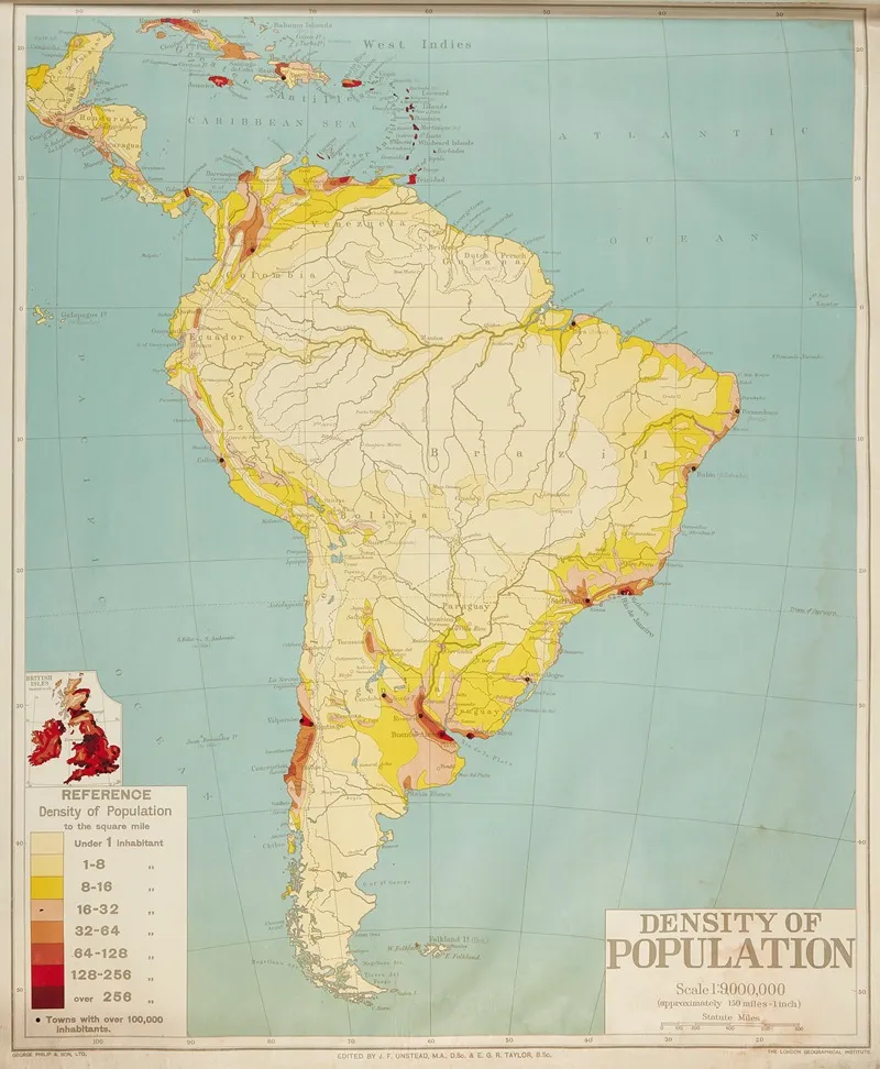 South America Density Of Population