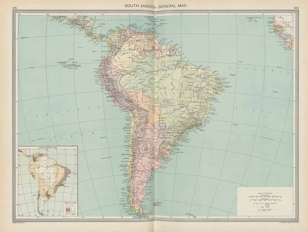 South America General Map