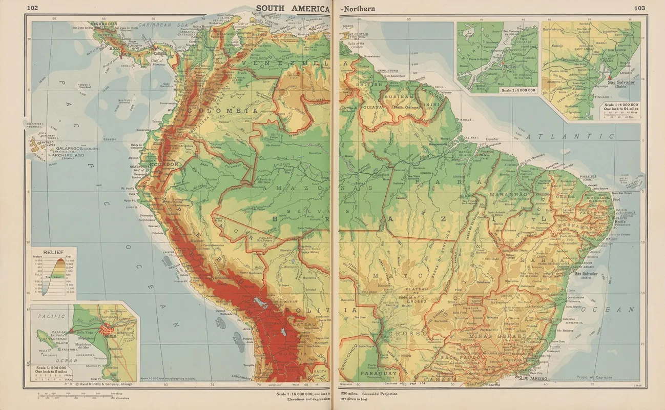 South America Northern Wall Art by John Paul Goode - High-Resolution Digital Print