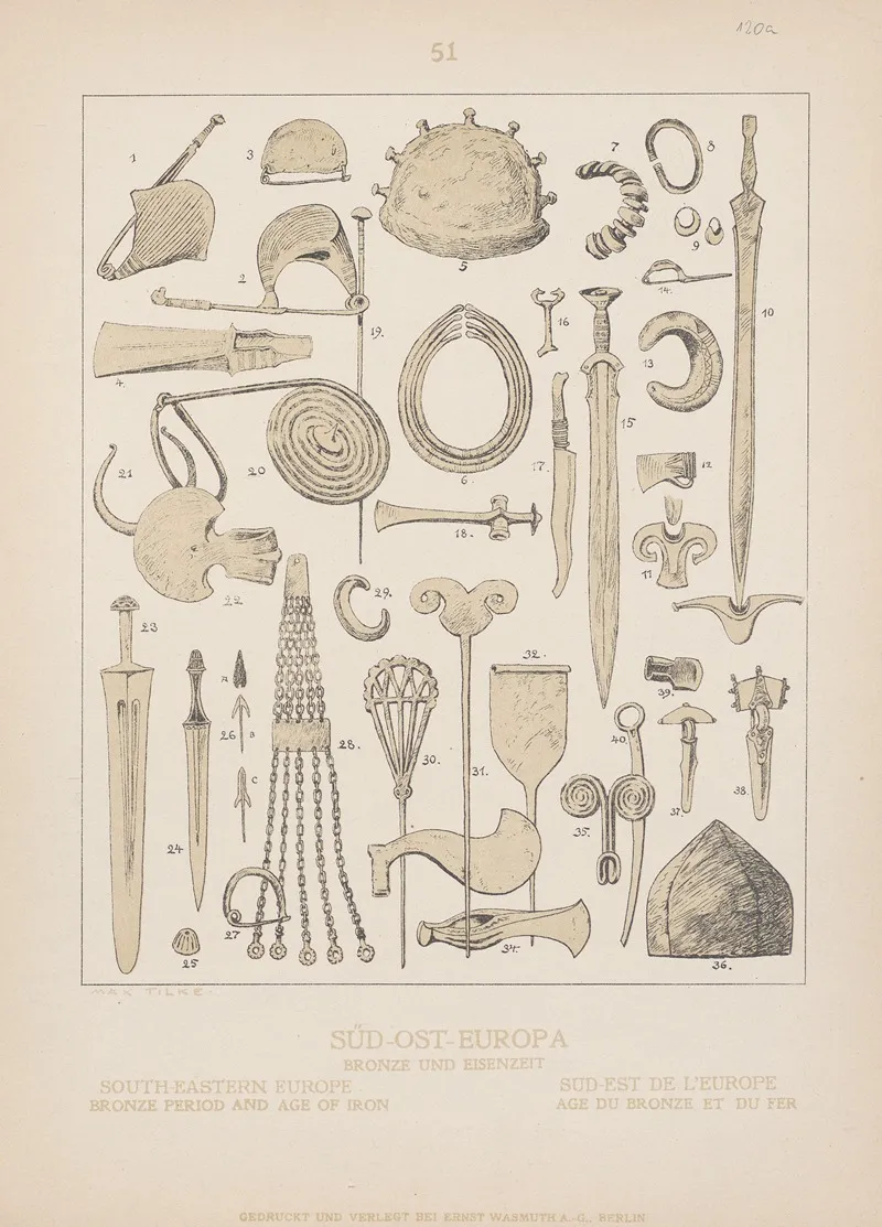 South Eastern Europe Bronze Period And Age Of Iron Wall Art by Adolf Rosenberg - High-Resolution Digital Print