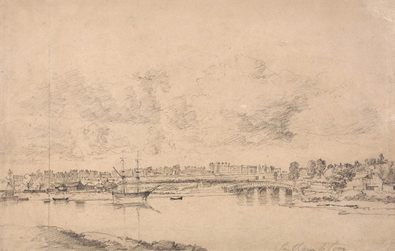Southampton And Northam From The River Itchen Wall Art by Jonathan Fisher - High-Resolution Digital Print