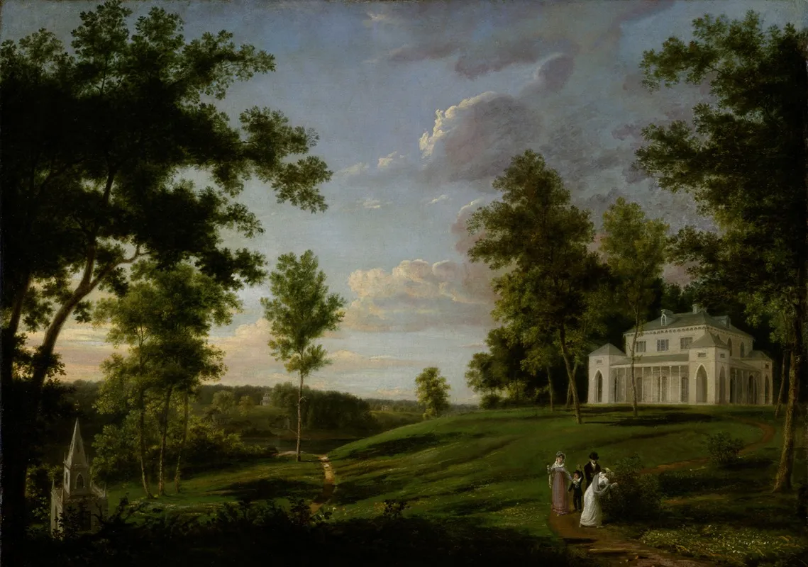 Southeast View Of Sedgeley Park The Country Seat Of James Cowles Fisher Esq