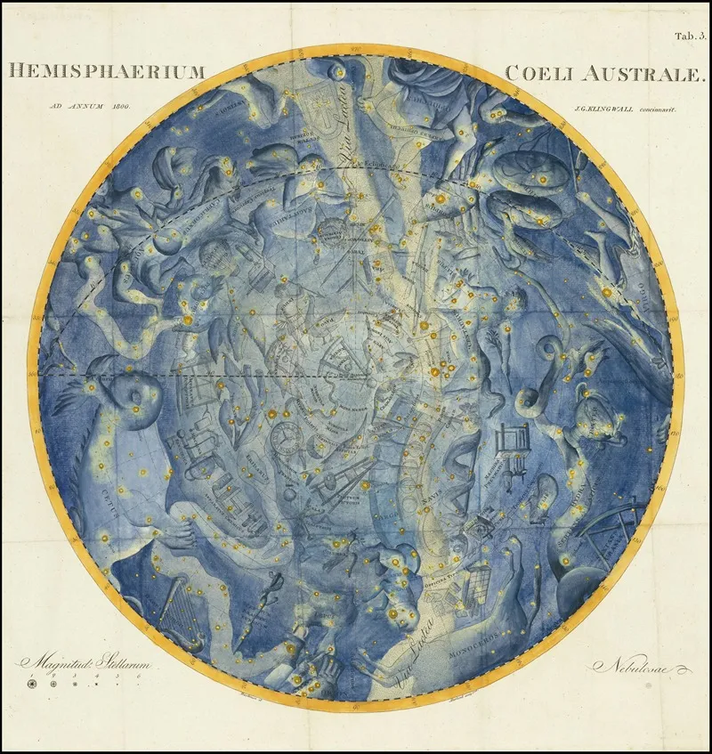 Southern Hemisphere Wall Art by Johann Elert Bode - High-Resolution Digital Print