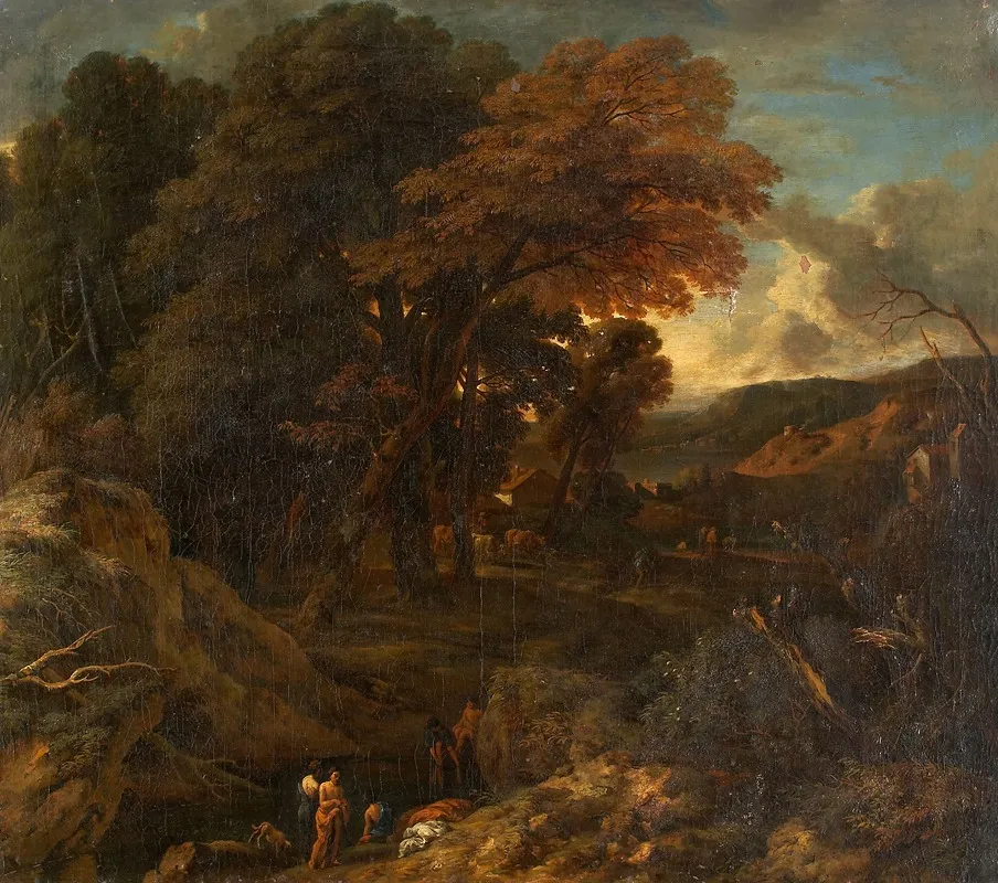 Southern Landscape With Bathers