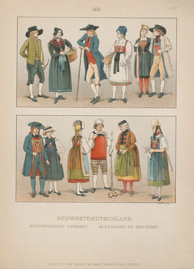 Southwestern Germany Wall Art by Adolf Rosenberg - High-Resolution Digital Print