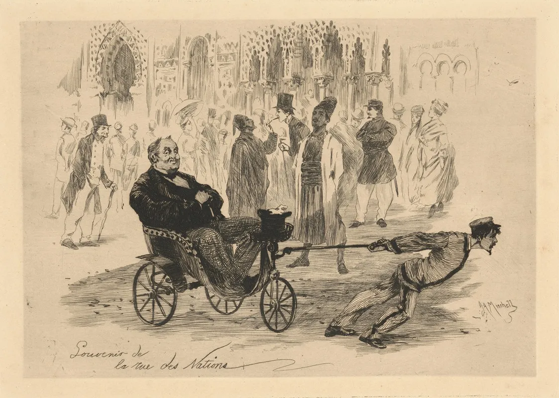 Souvenir De La Rue Des Nations Wall Art by John Ames Mitchell - High-Resolution Digital Print