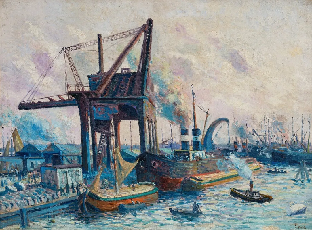Souvenir De Rotterdam Wall Art by Maximilien Luce - High-Resolution Digital Print