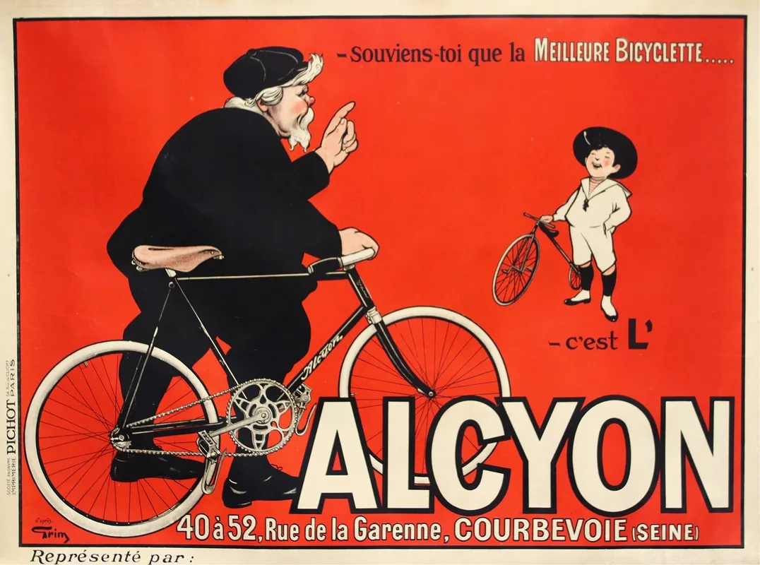 Souviens Toi Que La Meilleure Bicyclette Wall Art by Grim - High-Resolution Digital Print