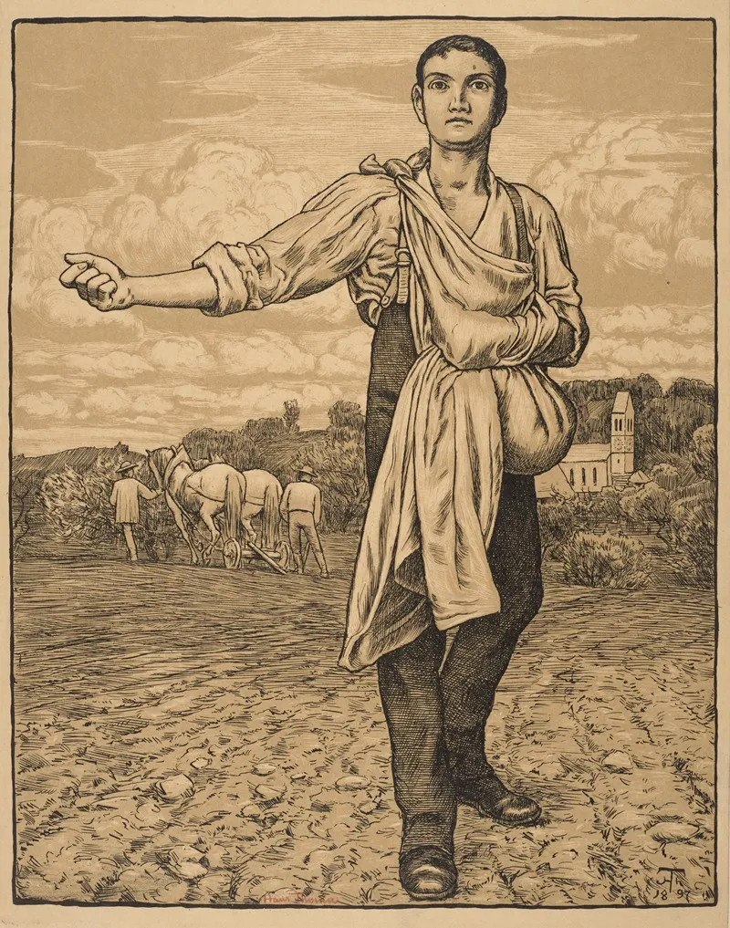Sower 3 Wall Art by Hans Thoma - High-Resolution Digital Print