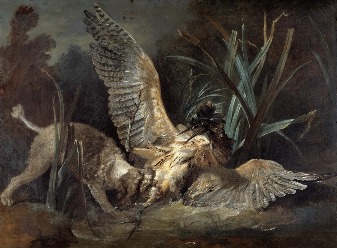 Spaniel Seizing A Bittern