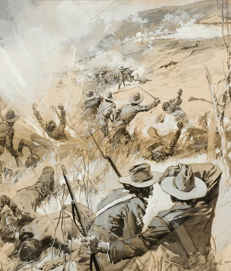Spanish American War Scene