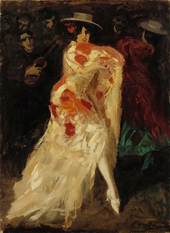 Spanish Dancer Tango Wall Art by Oscar Parviainen - High-Resolution Digital Print
