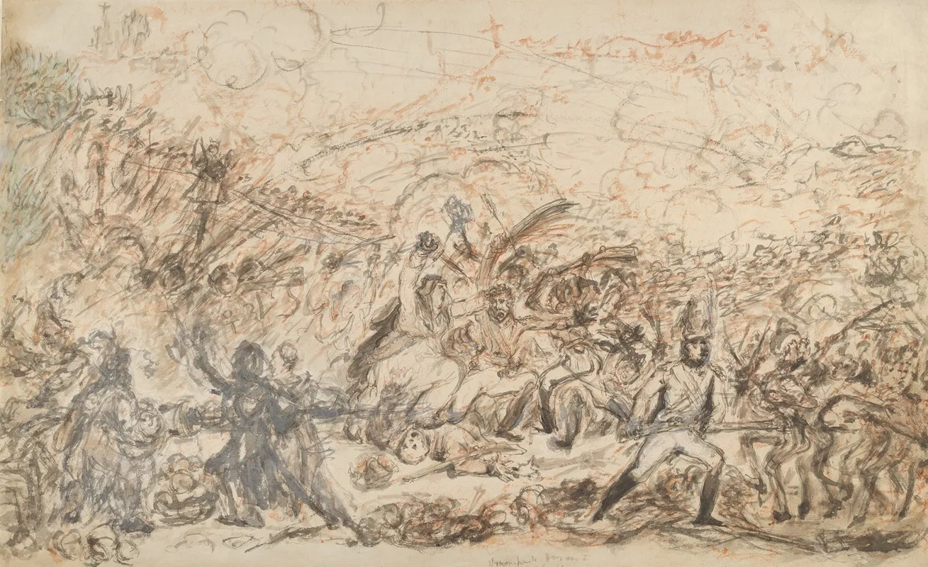 Spanish Patriots Attacking The French Banditti Loyal Britons Lending A Lift