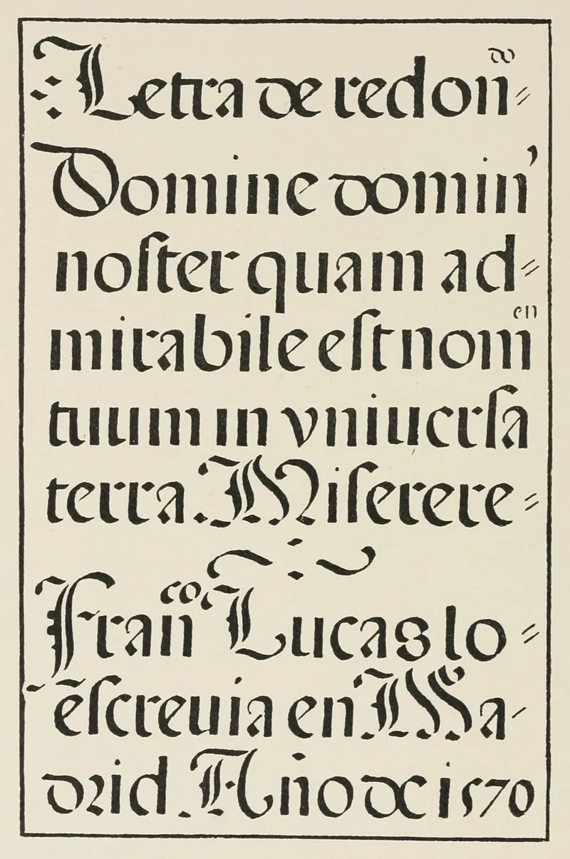 Spanish Round Gothic Letters Wall Art by Frank Chouteau Brown - High-Resolution Digital Print