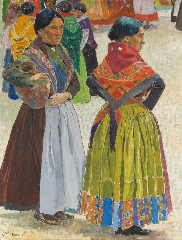 Spanish Women Wall Art by Carl Wilhelmson - High-Resolution Digital Print