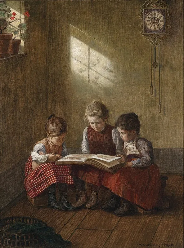 Spannende Lekture 2 Wall Art by Walther Firle - High-Resolution Digital Print