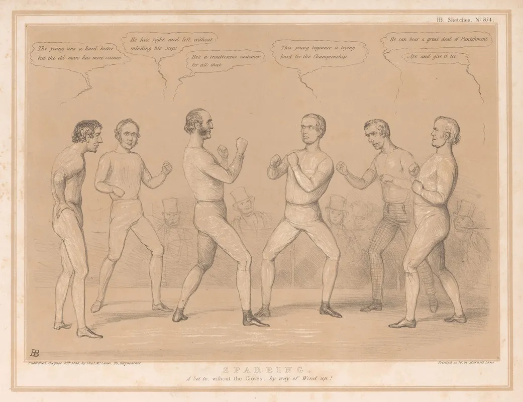 Sparring A Set To Without The Gloves By The Way Of Wind Up Wall Art by John Doyle - High-Resolution Digital Print