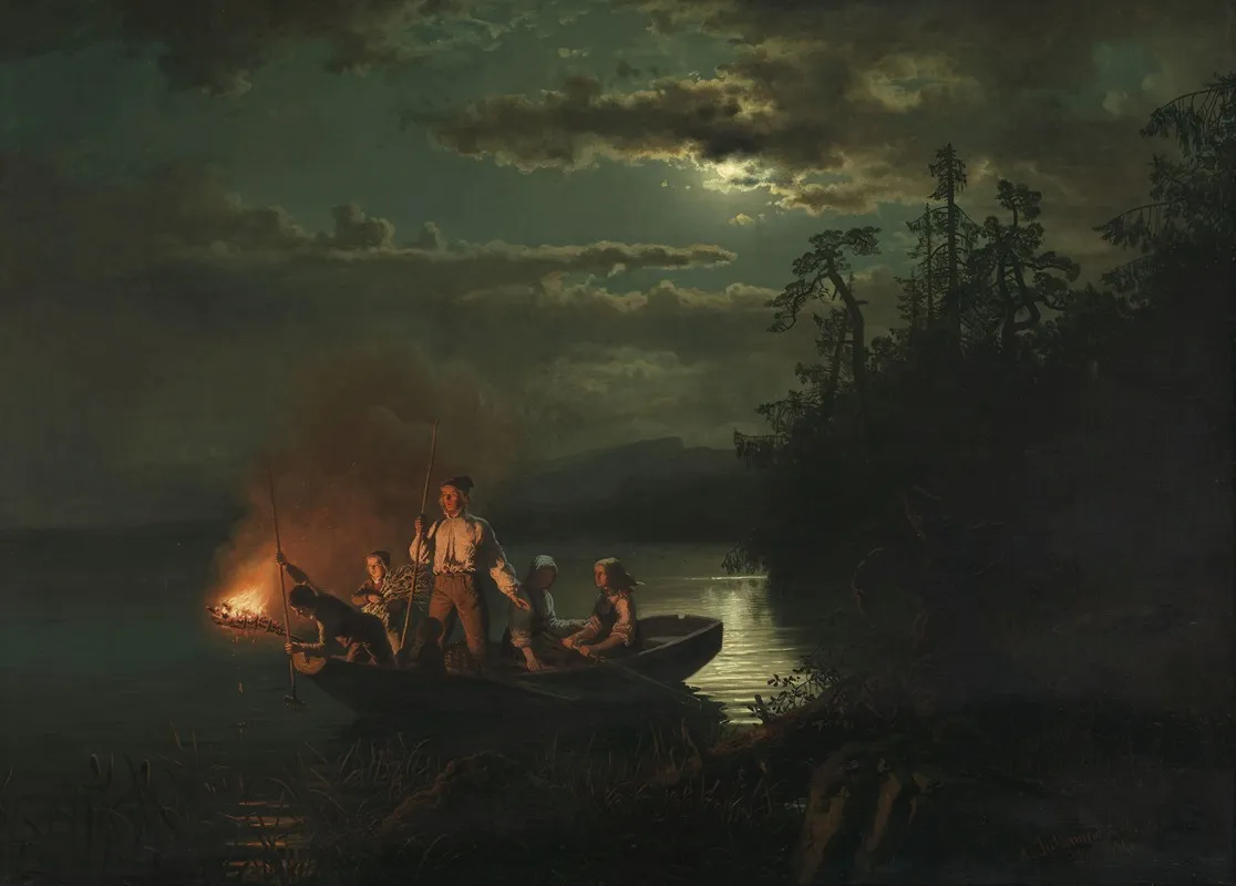 Spear Fishing On Lake Kroderen