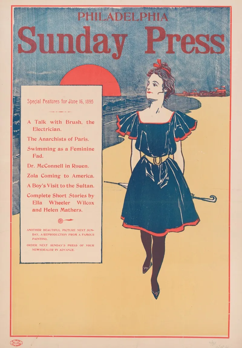 Special Features For June 16 1895 Wall Art by George Reiter Brill - High-Resolution Digital Print